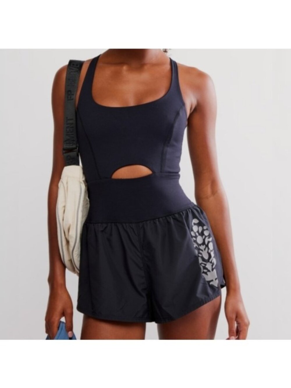Free People Movement Women's Righteous Reflective Logo Runsie